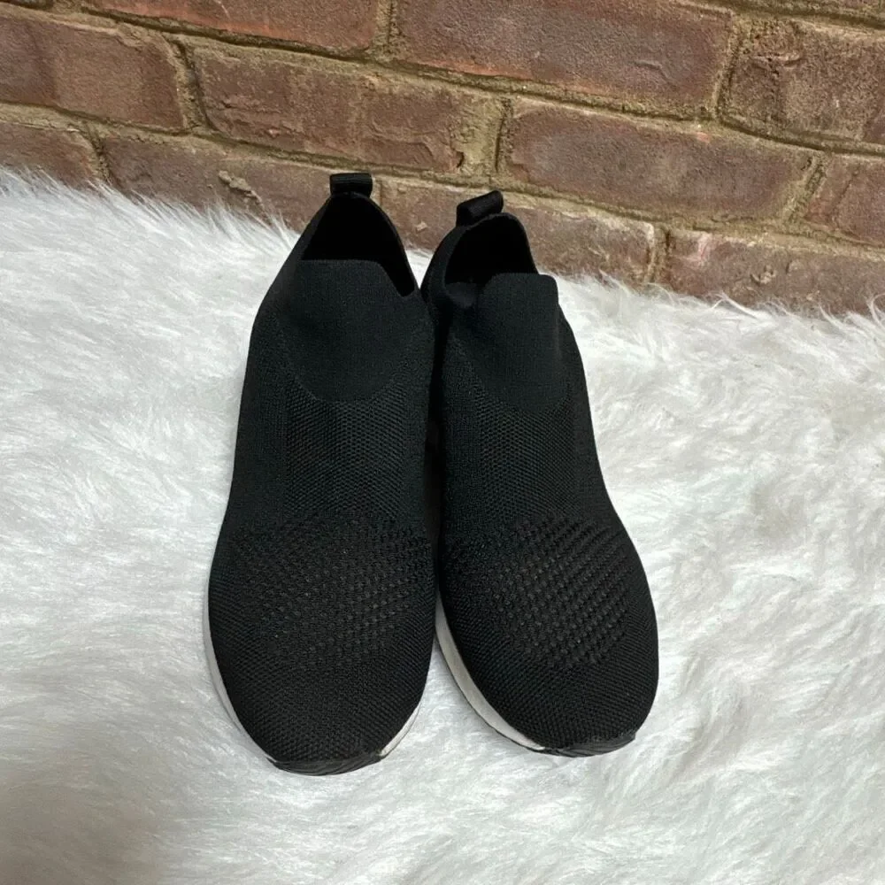 Alfani Women's Websterr Knit Lifestyle Slip-On Sneakers, Black Size 7.5
